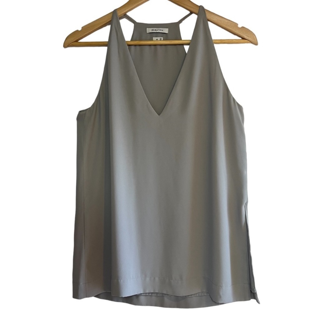 Babaton Slate Gray V-Neck Camisole